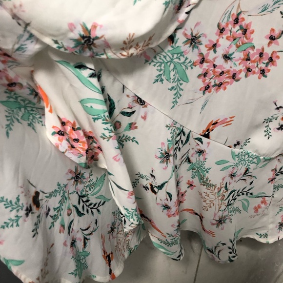 Bailey Blue Floral Print Maxi Dress Ruffle Size Large NWT Nordstrom - Picture 8 of 16